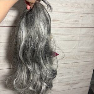 NWT Chelsey Smith crowns Sabrina Silver Gray wig Petite